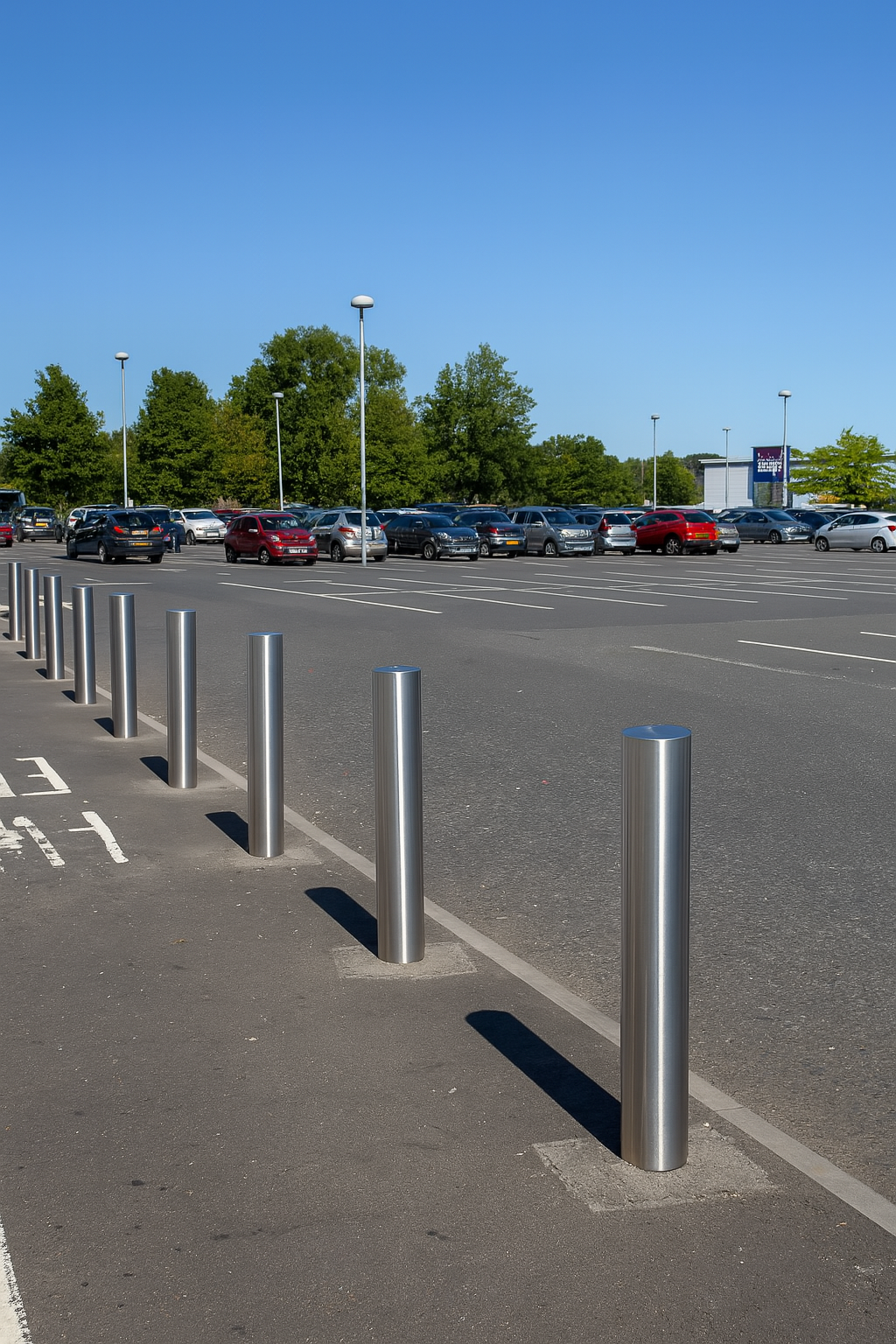 Premium 316 Stainless Steel Bollard – 140mm Diameter, 1.3m Height 1