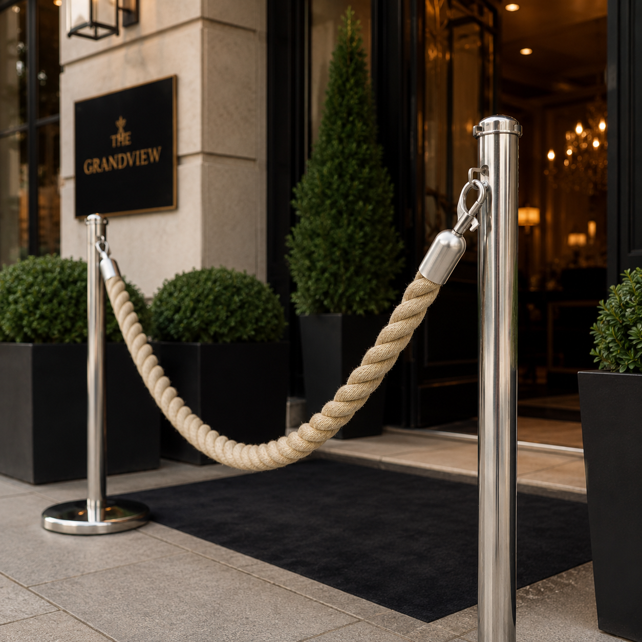 Premium Polyhemp Barrier Rope with Snap Ends for Professional Use
