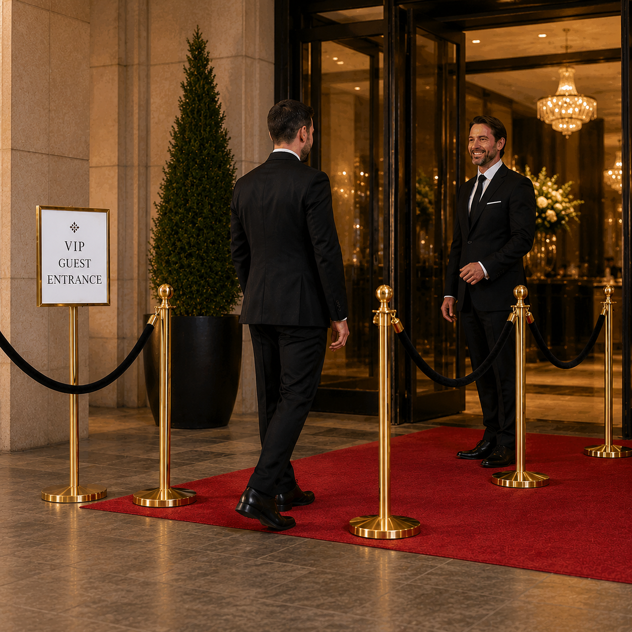 Premium Post and Rope Barrier for Event Management