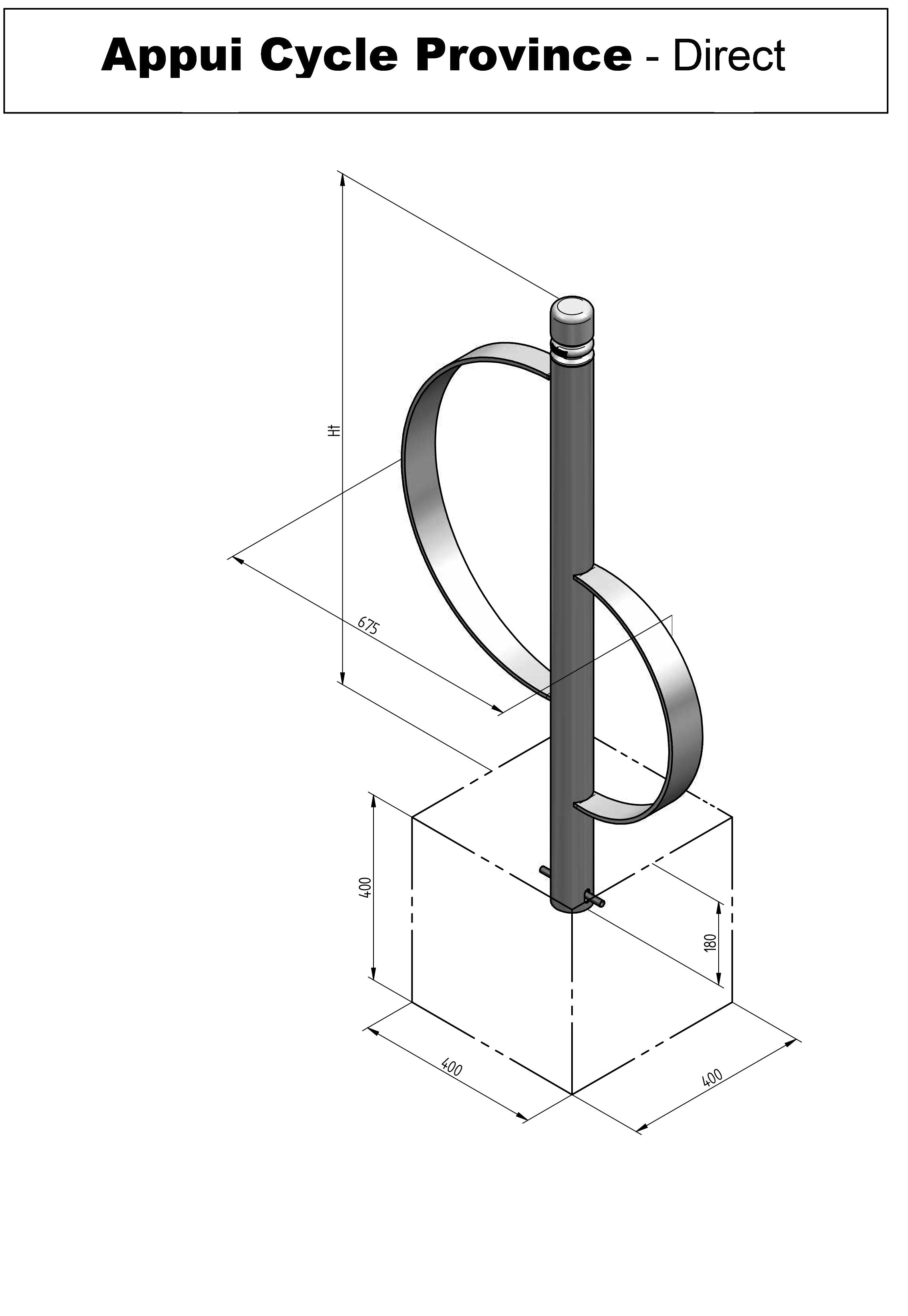 Province Classic Bicycle Stand - City Contemporary Urban Cycling Infrastructure