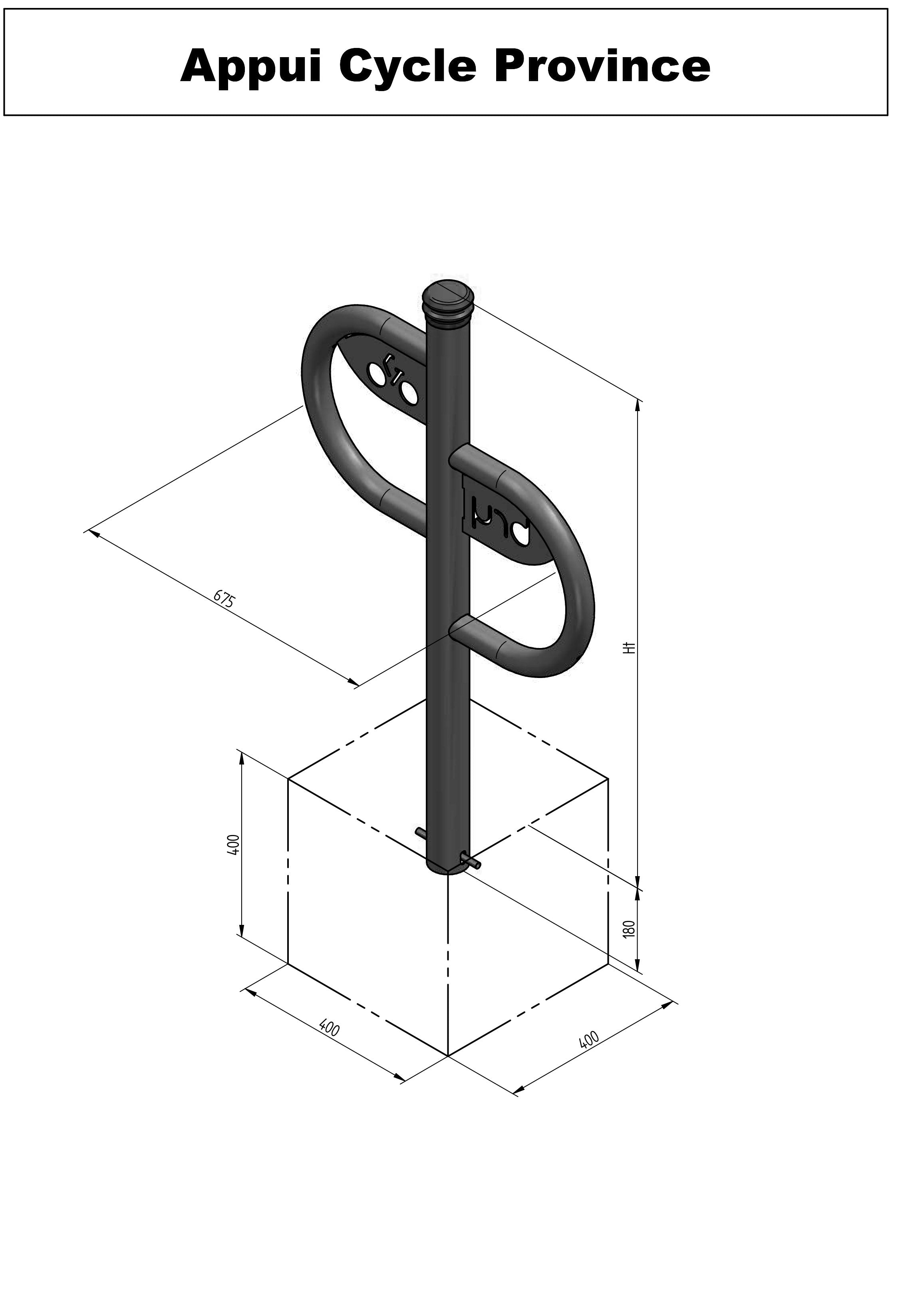 Province Classic Bicycle Stand - City Contemporary Urban Cycling Infrastructure