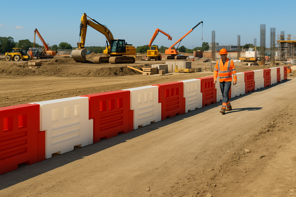 RB2000 Water-Filled Barrier Front & End Stop Section – Full Height Saf