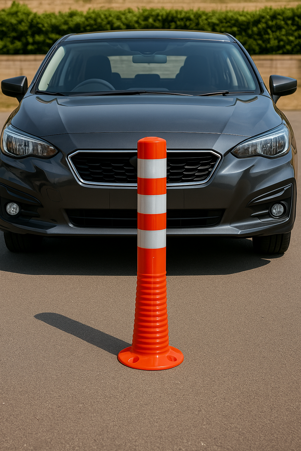 Red & White Flexible Traffic Post 3