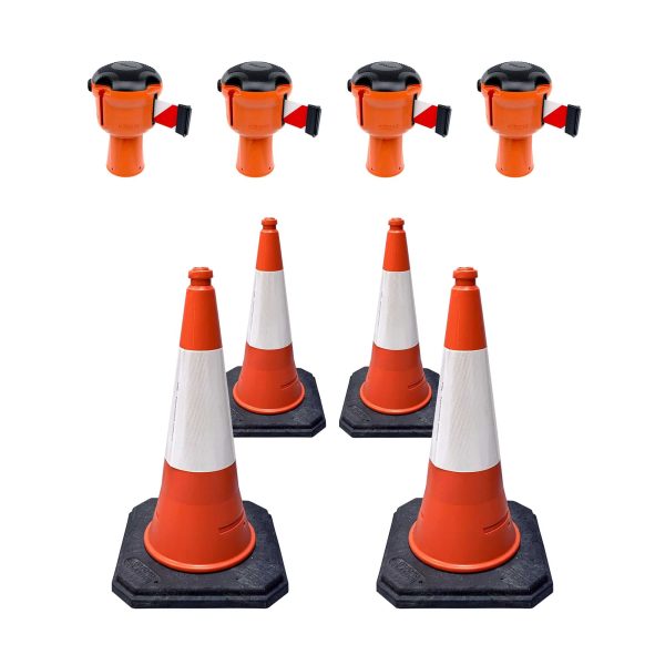 Skipper 36m cone top retractable barrier kit (KIT12)