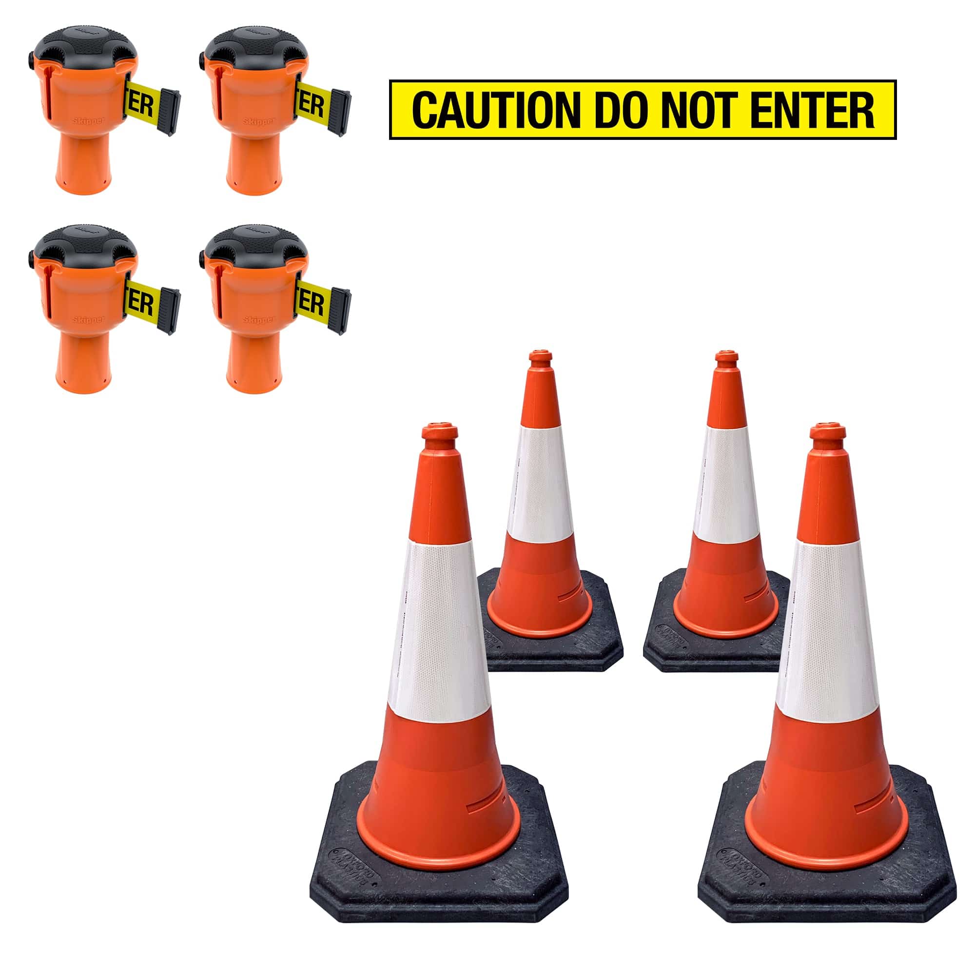 Skipper 36m cone top retractable barrier kit (KIT12)