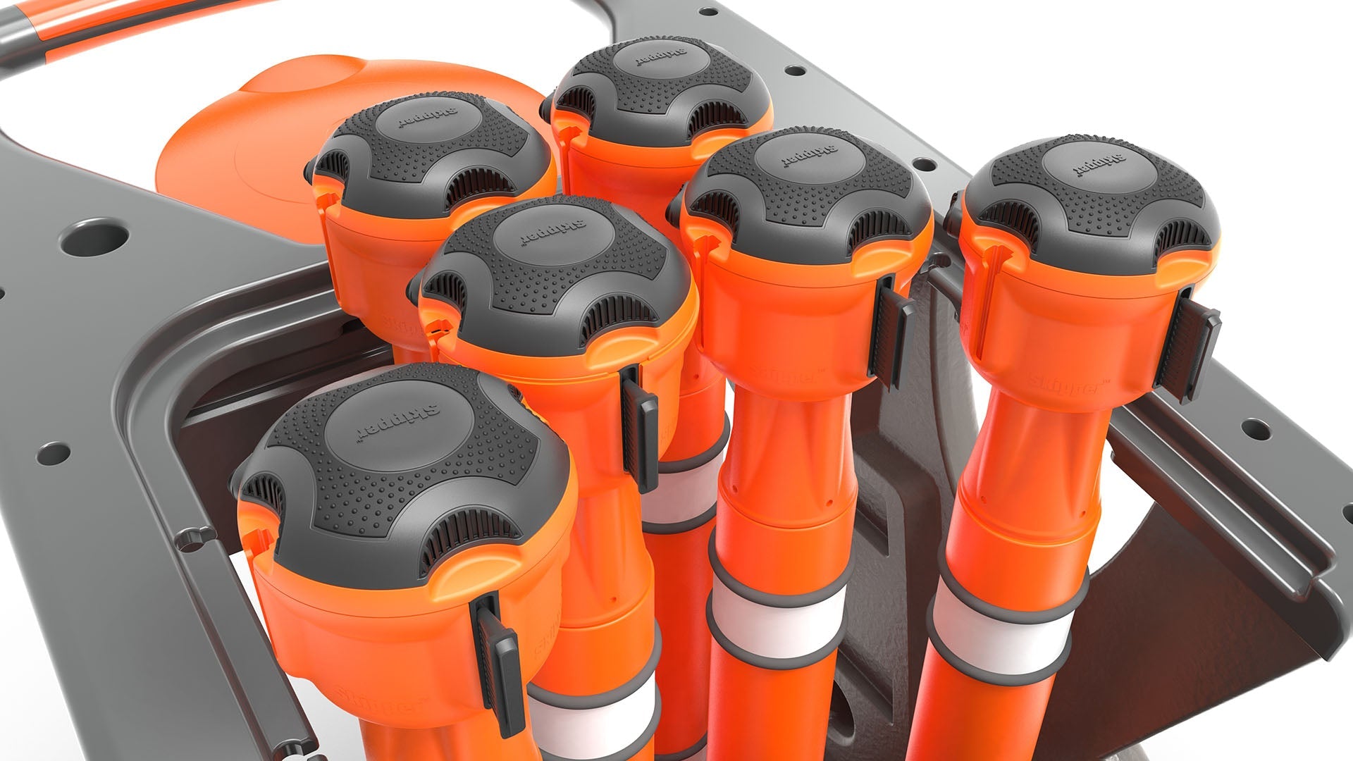 Safety Barrier System | Fully equipped Skipper Orange Unicart