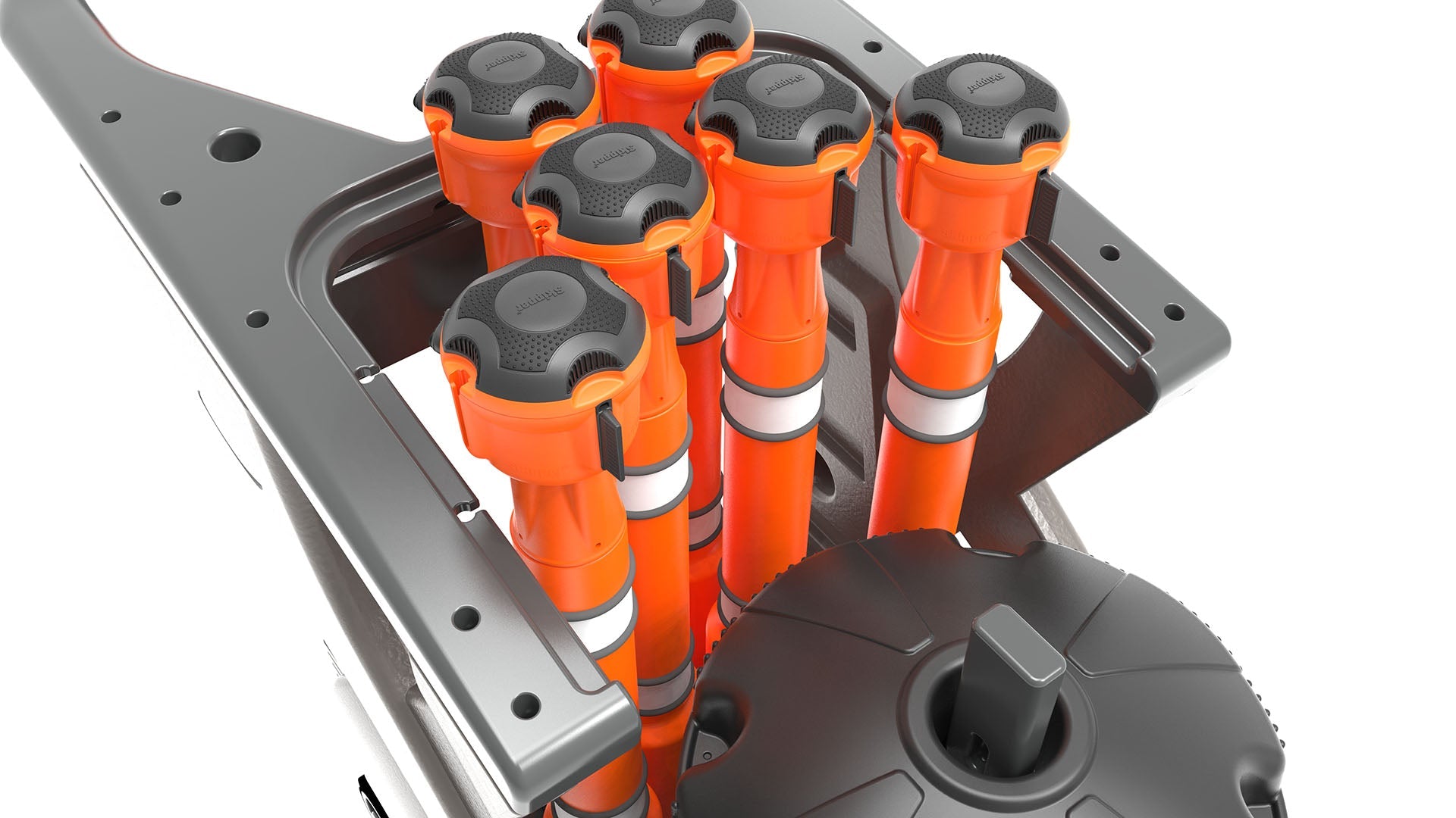 Safety Barrier System | Fully equipped Skipper Orange Unicart