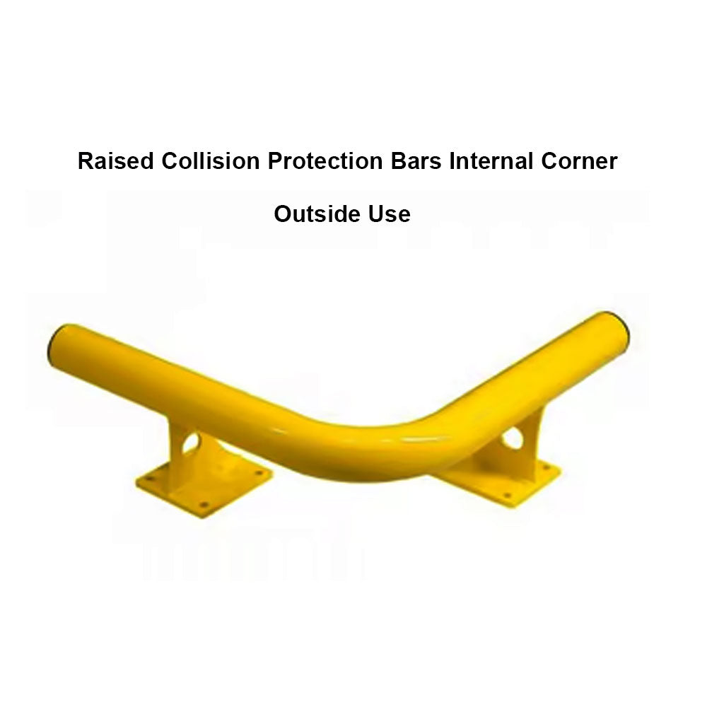 Raised Collision Protection Bars Internal Corner – Durable Outdoor Safety Solution