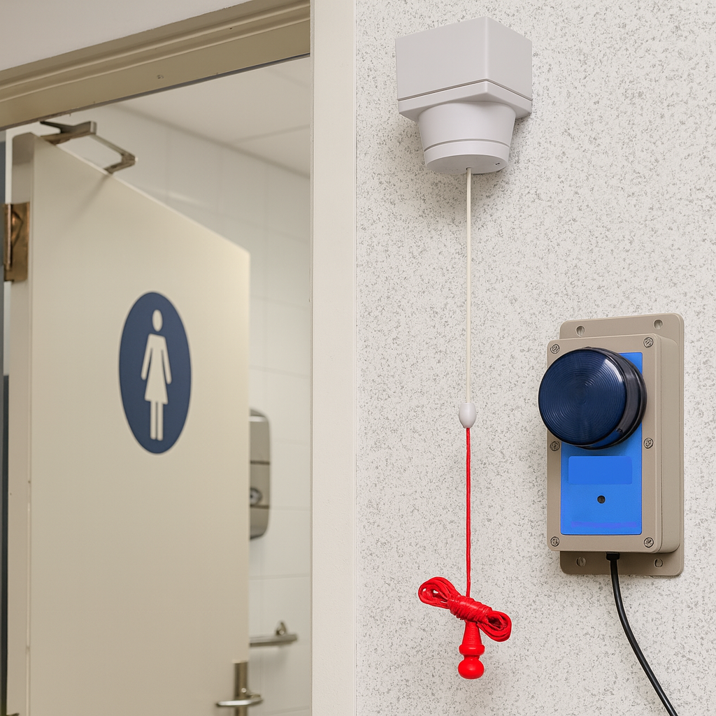 Wireless Disabled Toilet Pull-Cord Alarm 1