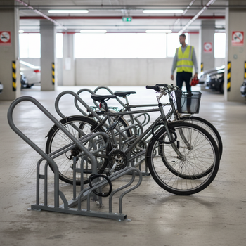 Premium Heavy Duty Bike Rack Locking Loops for Secure Bike Frame Anchoring - High-Quality Professional Grade for Industrial and Commercial Applicat...