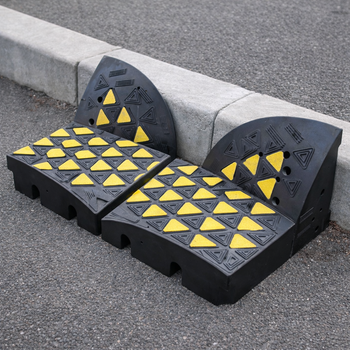 Rubber Kerb Ramp Kit – 100mm High – Heavy Duty – Commercial Use