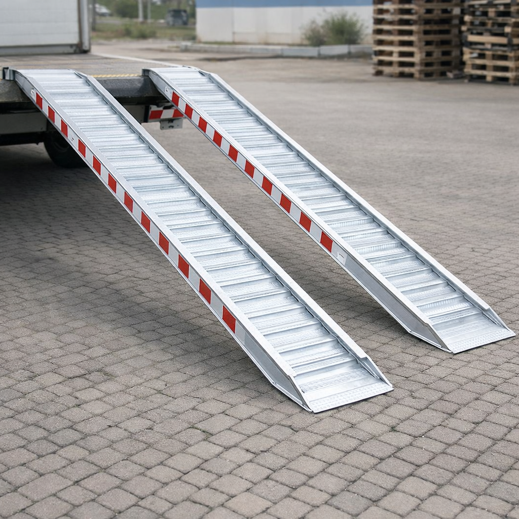 Aluminium Loading Ramps – 4500x510mm – 7100kg Capacity – Heavy Duty Plant & Digger Use