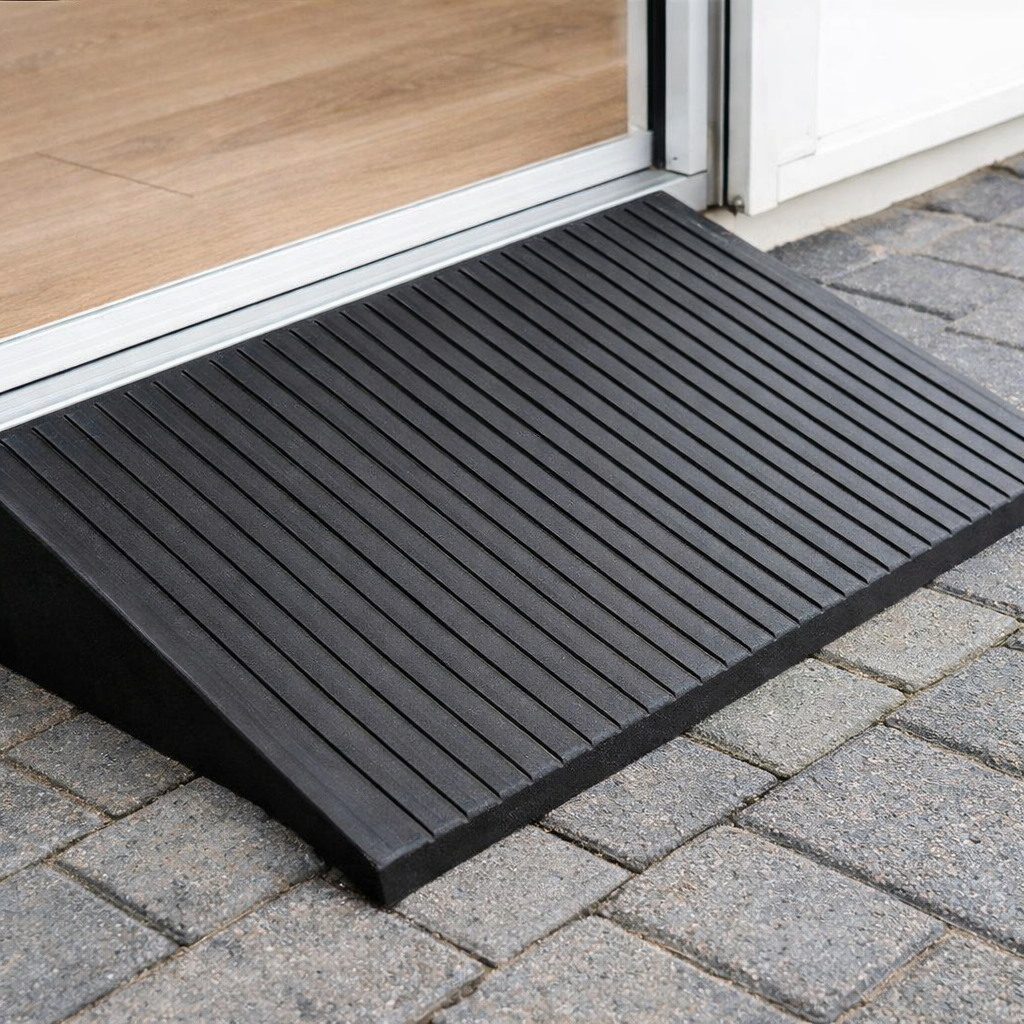 Rubber Threshold Ramp – 12-100mm High – Heavy Duty – Wheelchair & Mobility Scooter