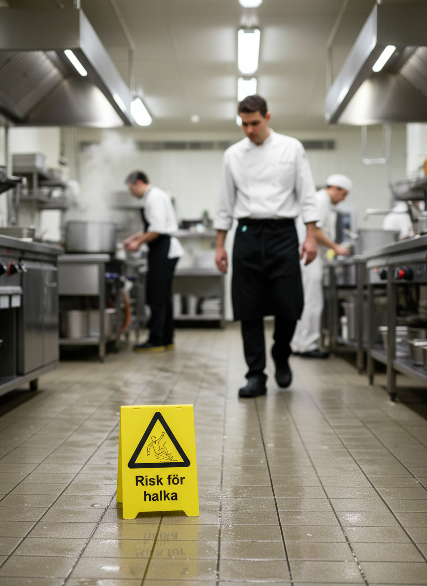 Premium Warning Sign for Slip Hazard - Durable PVC, Magnet, and Aluminum Options with High-Visibility Design