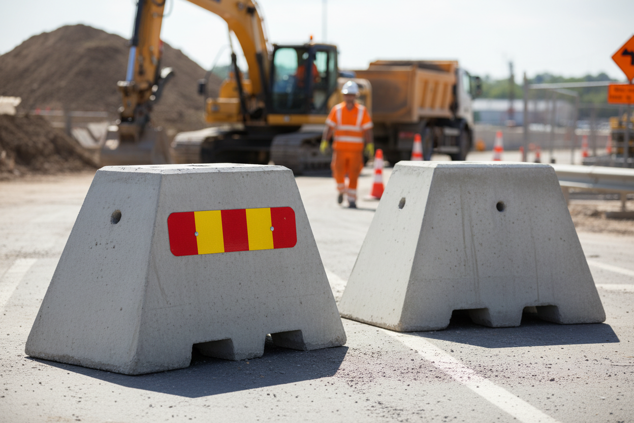 Professional Heavy Duty Concrete Foundation for 60mm Poles - 600kg Stability with Handling Options