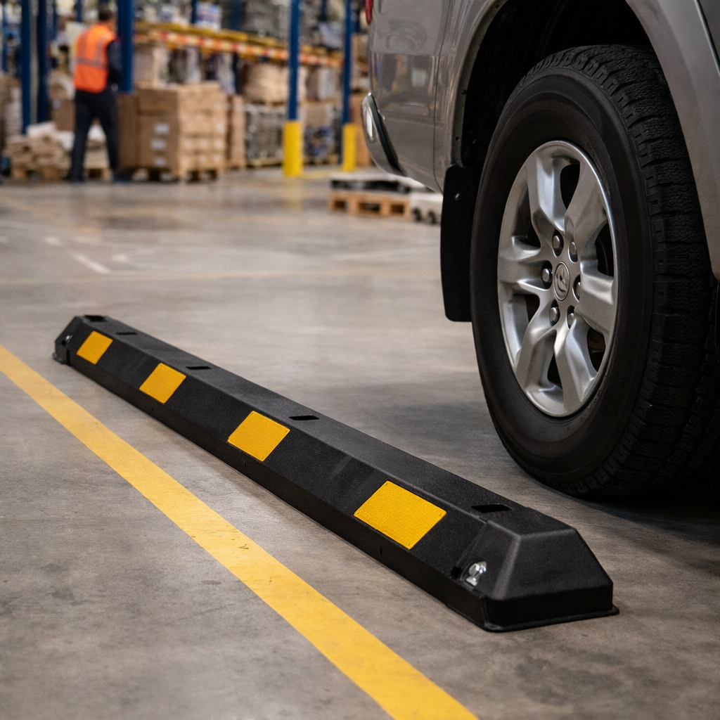 Wheel Stop Kit – 1830mm – Fixings Included – Commercial Use