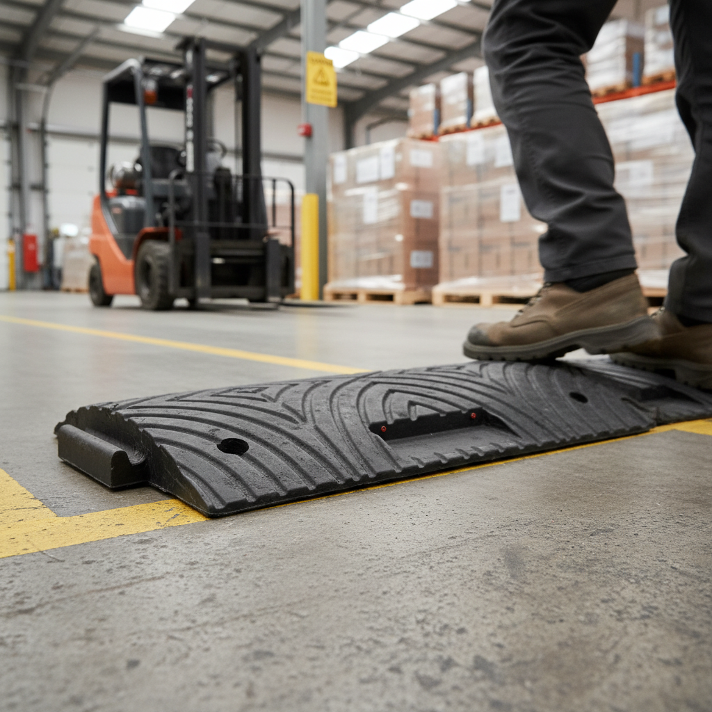 Premium Heavy Duty Speed Bump Centre Section - 30mm, 50mm, 70mm Sizes in Black and Yellow for Effective Traffic Control