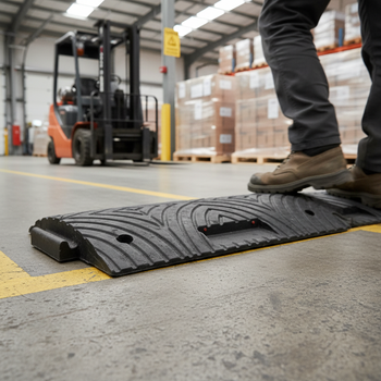 Premium Heavy Duty Speed Bump Centre Section - 30mm, 50mm, 70mm Sizes in Black and Yellow for Effective Traffic Control