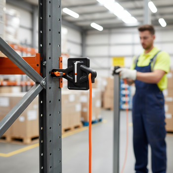 Premium Cord Strap Holder for Versatile Barrier System with Magnet Attachment - High-Quality Professional Grade for Industrial and Commercial Appli...