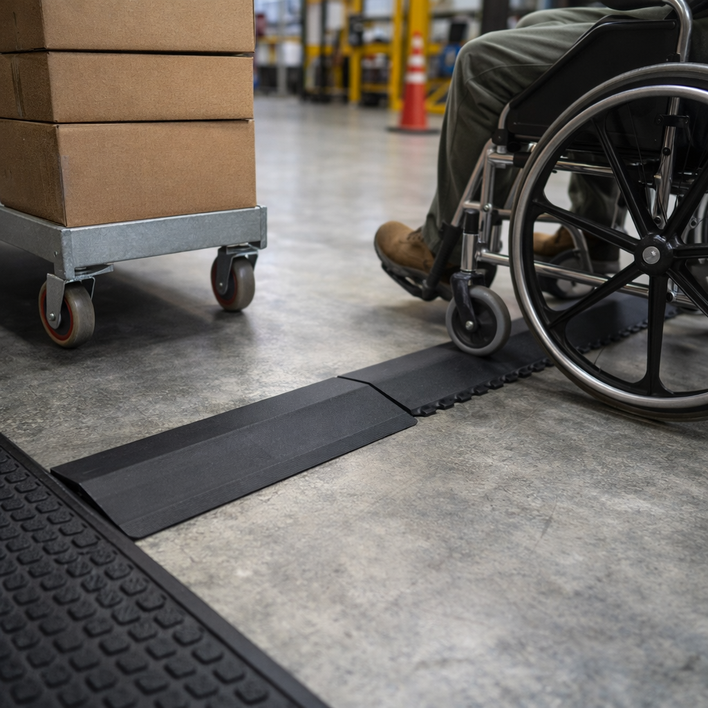 Interlocking Rubber Mat – 91cm Black – 19mm Thick – Indoor/Outdoor