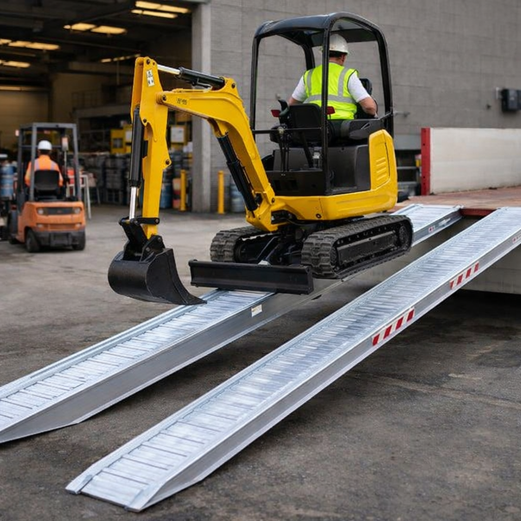 Aluminium Loading Ramps – 4000x300mm – 1000kg Capacity – Industrial Use