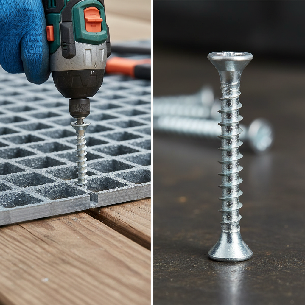 Premium Anti-Slip Grating Fixing Screw - Ideal for Wood and Other Materials - High-Quality Professional... | Barriers Co