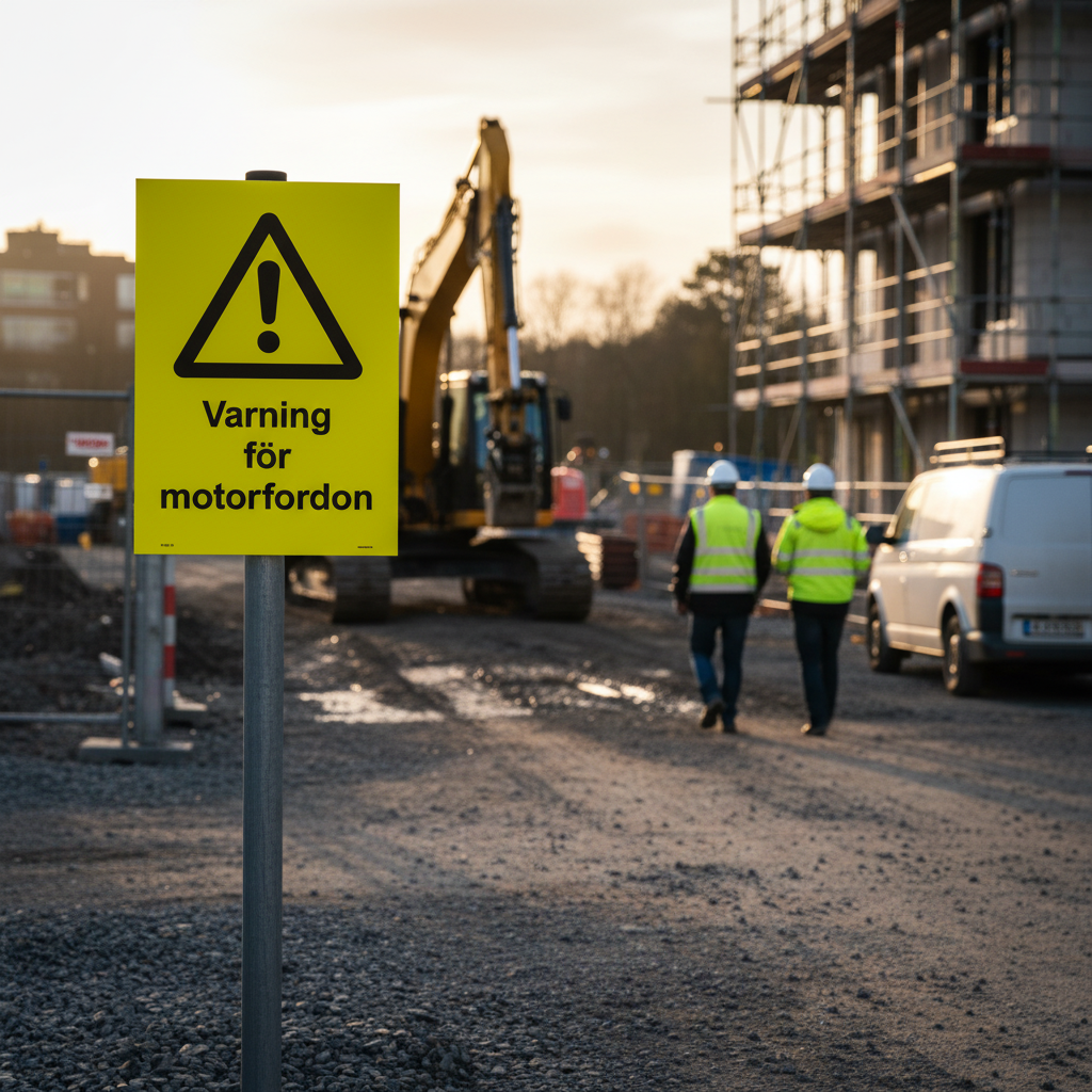 Premium Warning Sign for Motor Vehicles - Durable Self-Adhesive, Plastic, Magnet & Aluminum Options in A3 Size