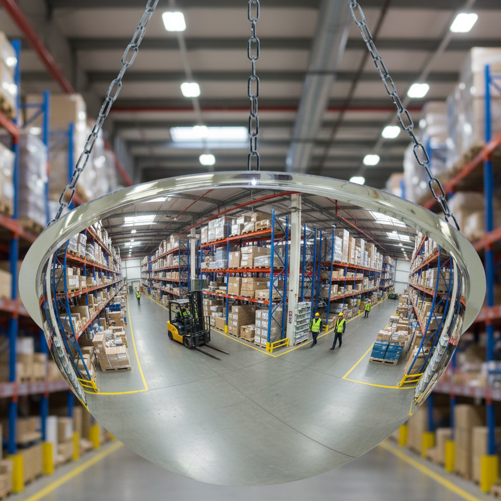 Premium Full Dome Surveillance Mirror for 360-Degree Monitoring in Retail and Waiting Areas - Durable PMMA Construction with 
