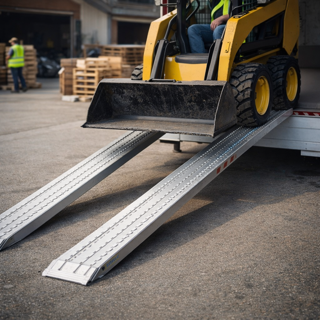 Auminium Loading Ramp Aluminium Loading Ramps 5000mm x 520mm 6095kg Capacity
