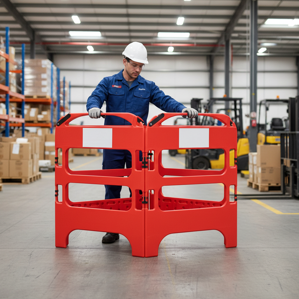 Premium Heavy Duty HDPE Plastic Street Works Barrier - Lightweight and Durable Design for Safety and Stability | Barriers Co
