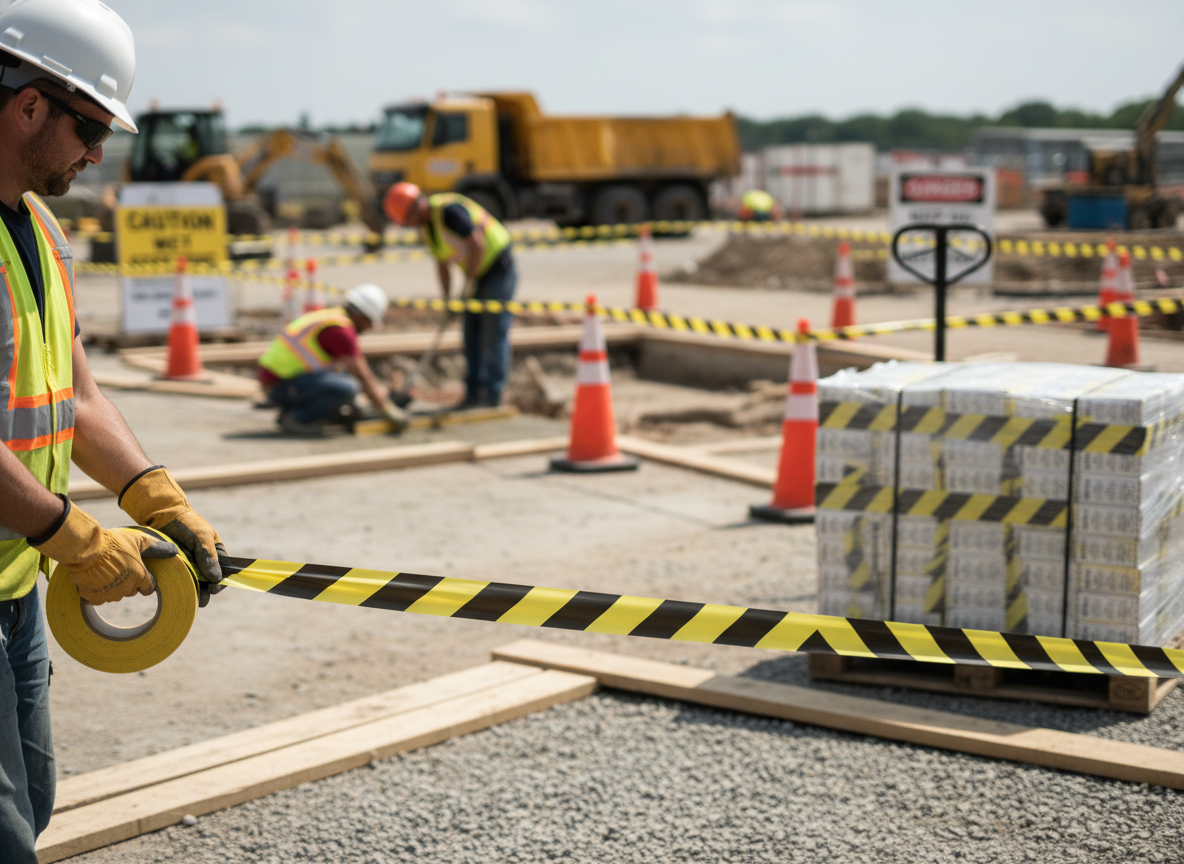 Premium Barrier Tape Multi-Pack - 500m Length, Red/White or Yellow/Black Color Options