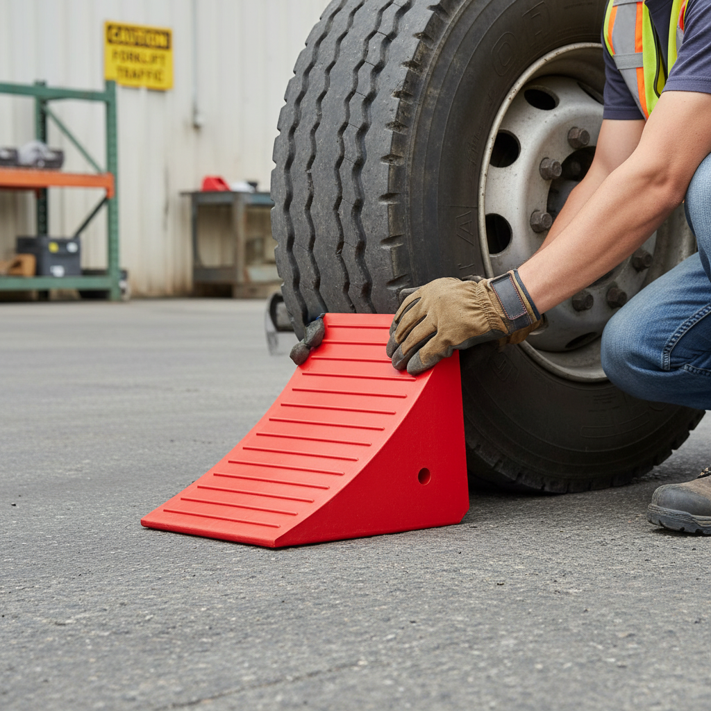 Premium Heavy Duty Wheel Chock for Vehicles with Tyre Diameter 117-165cm and Load Capacity of 111,130kg