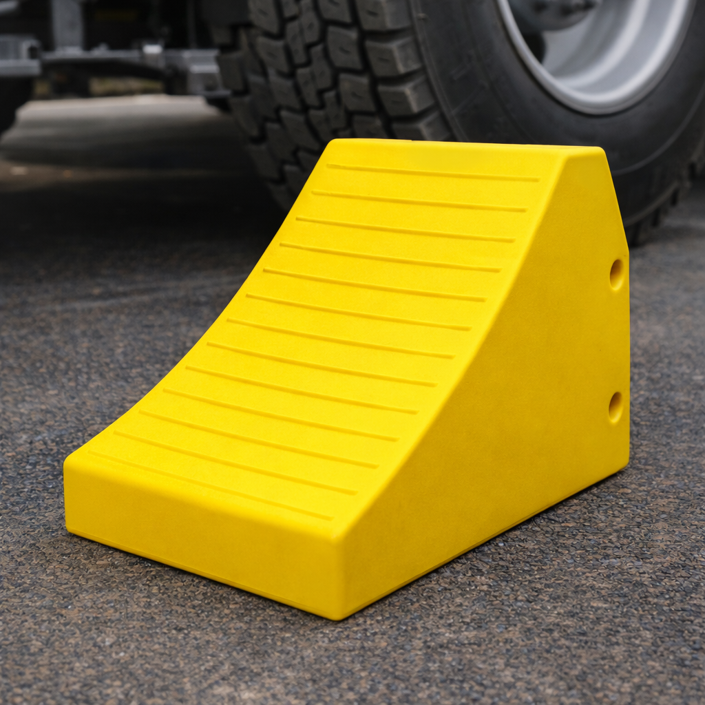 Heavy Duty Wheel Chocks – 37cm W x 40cm H x 62cm L – Industrial Use