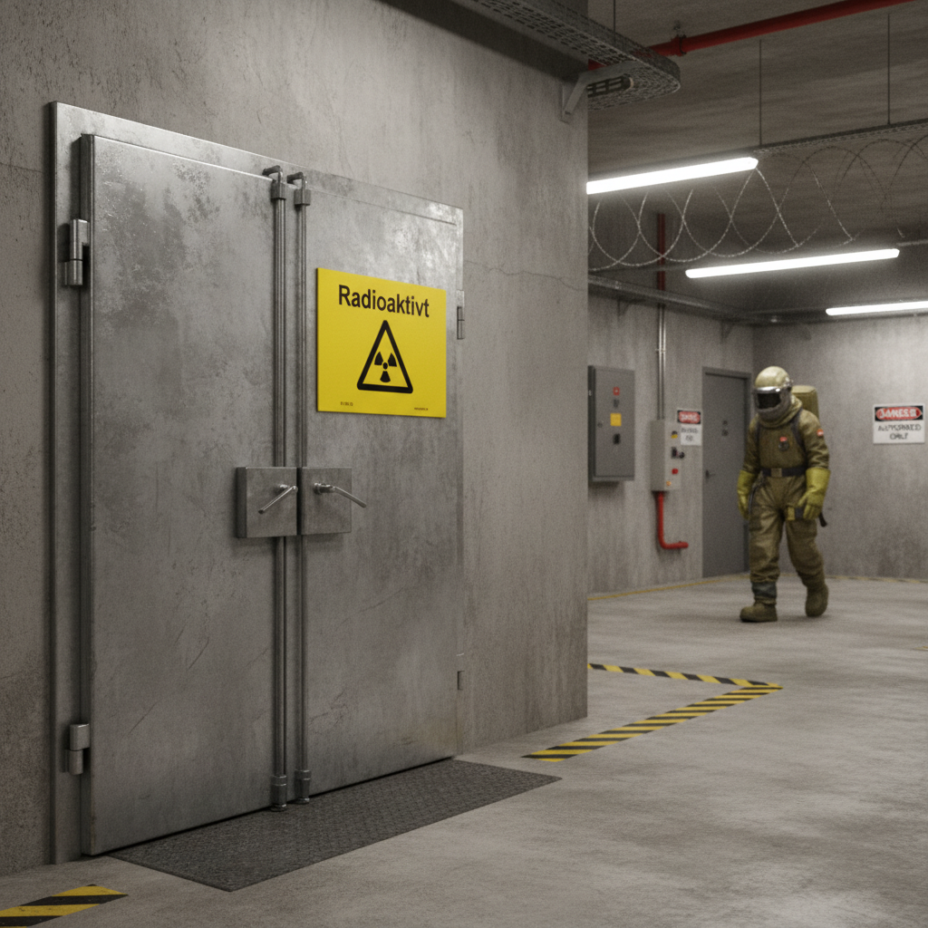 Premium Radioactive Warning Sign - Durable Self-Adhesive, Plastic, Magnet, and Aluminum Options for Safety Awareness