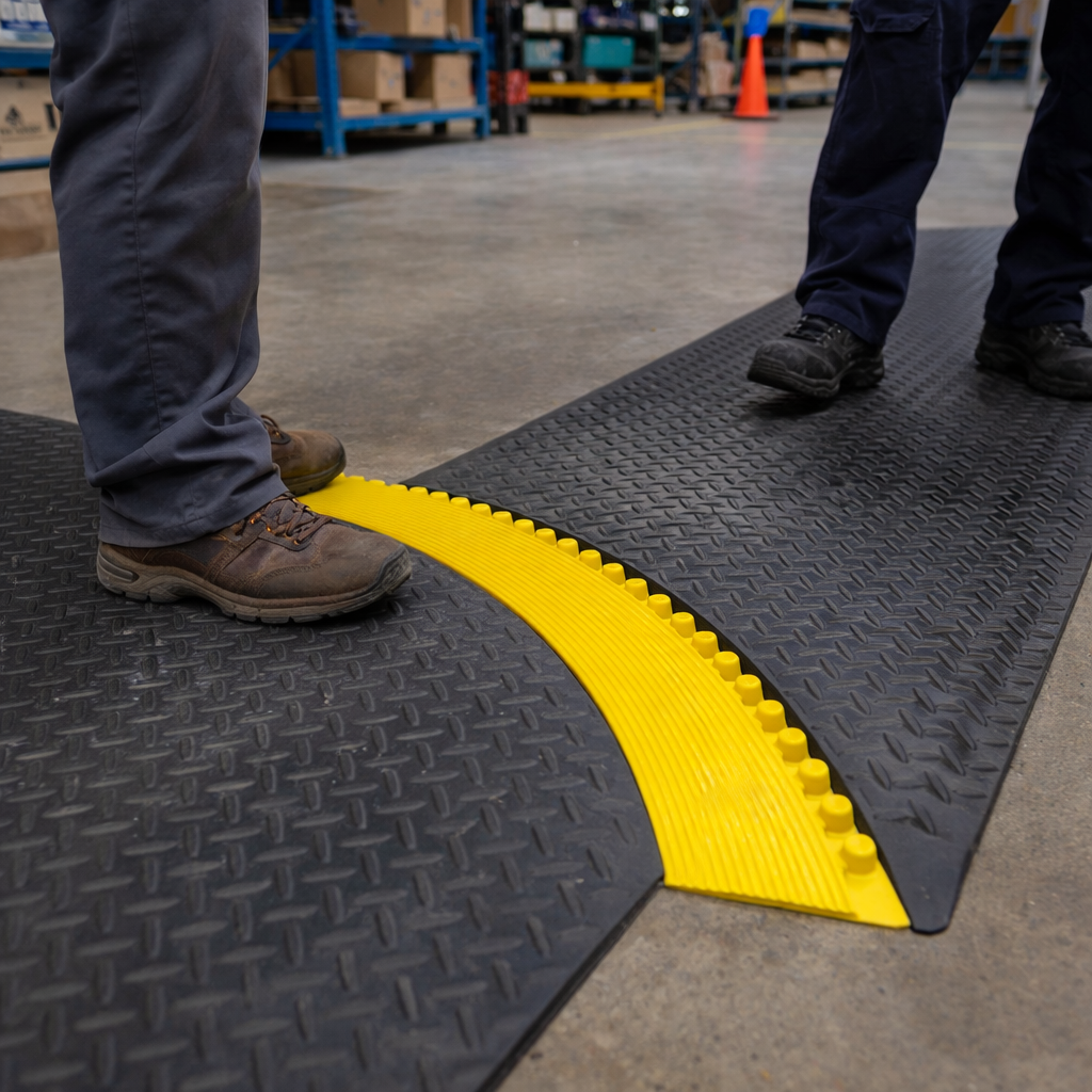Industrial Nitrile Ramp – 91cm Yellow – Heavy Duty – Commercial Use