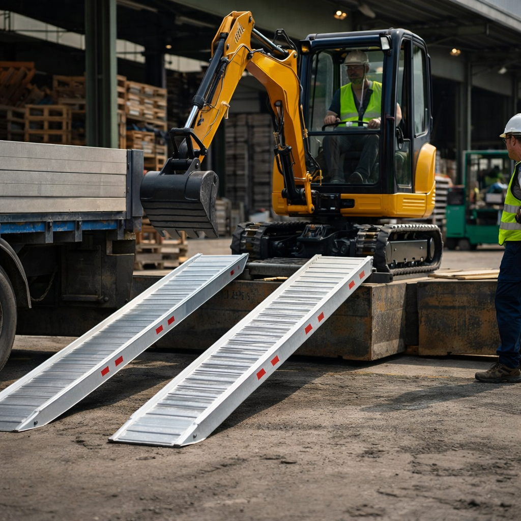 Aluminium Loading Ramps – 3000x550mm – 18000kg Capacity – Industrial Use