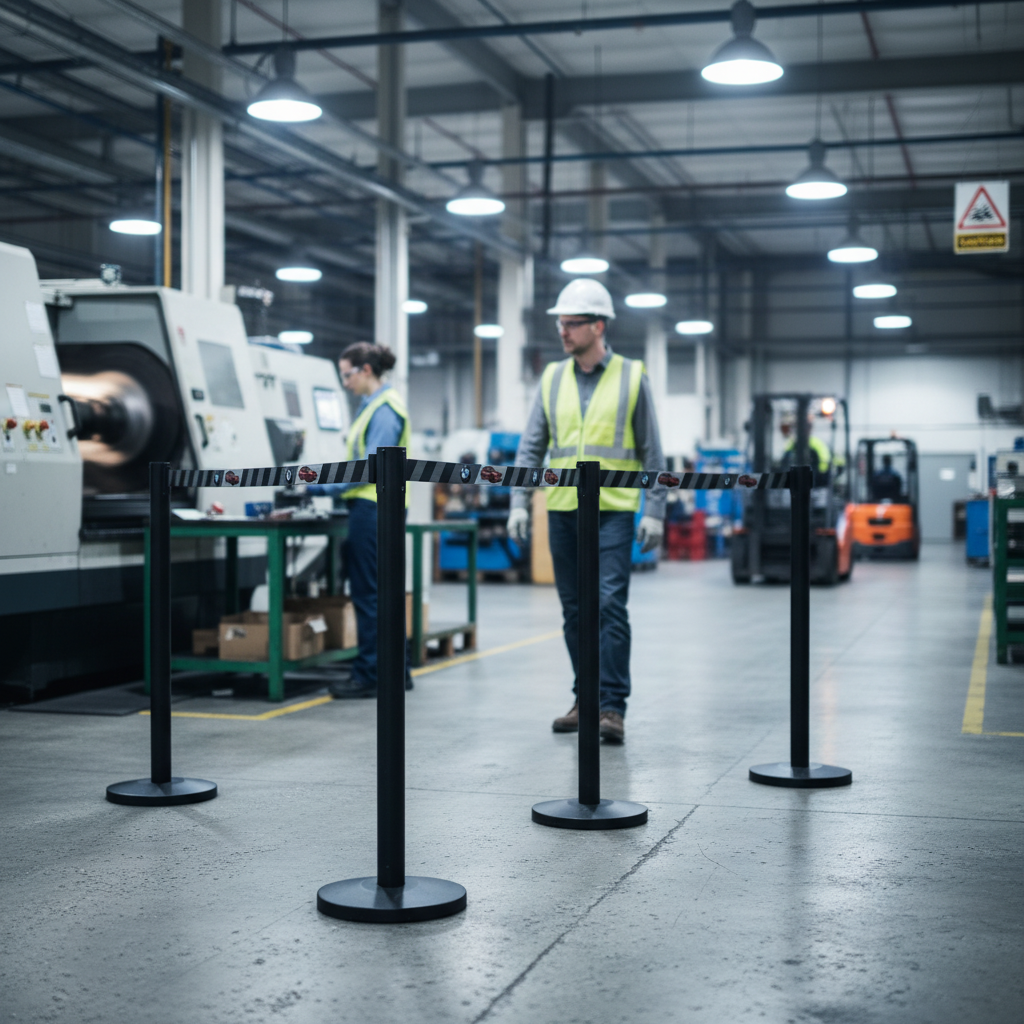 Premium Custom Printed Belt Barrier Stanchion with Retractable Belt - 2m to 5m Length Options for Versatile Crowd Control