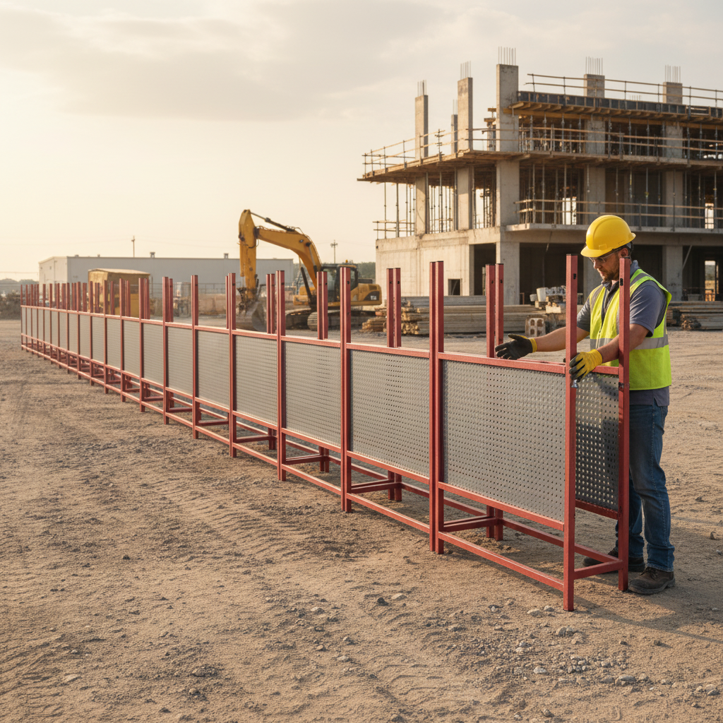 Premium Mobile Fence Transport Pallet for Efficient Storage and Handling of 20 Panels with Hot-Dip Galvanized Protection