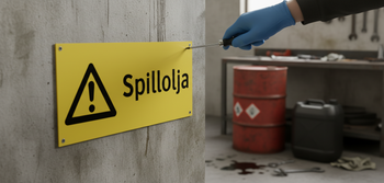 Premium Warning Sign for Oil Spills - Durable Self-Adhesive, Plastic, and Aluminum Options Available