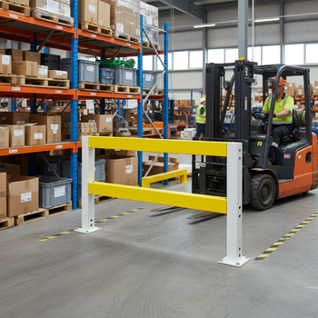 Heavy Duty Impact Protection Railing System Beams - Durable Steel Construction with Corrosion Resistance Options