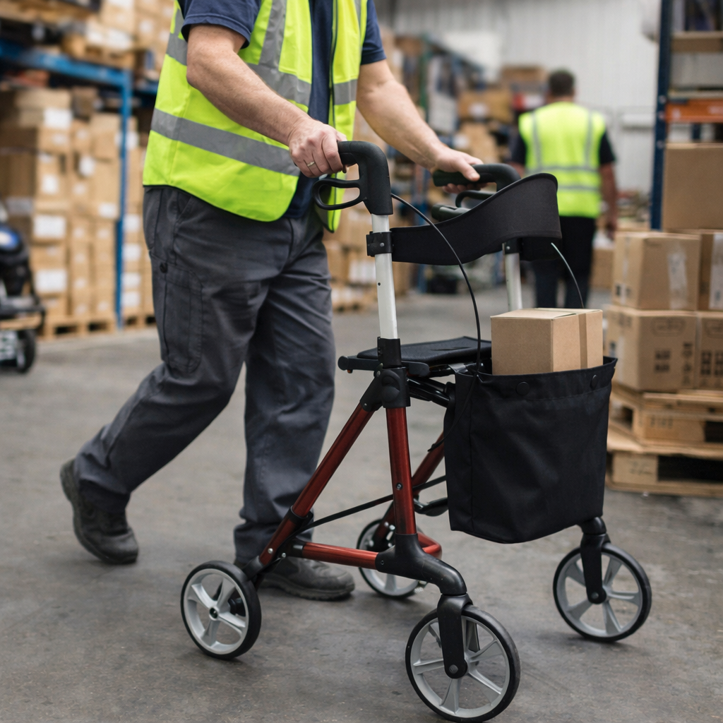 Folding Rollator – Lightweight – 150kg Capacity – Mobility Aid