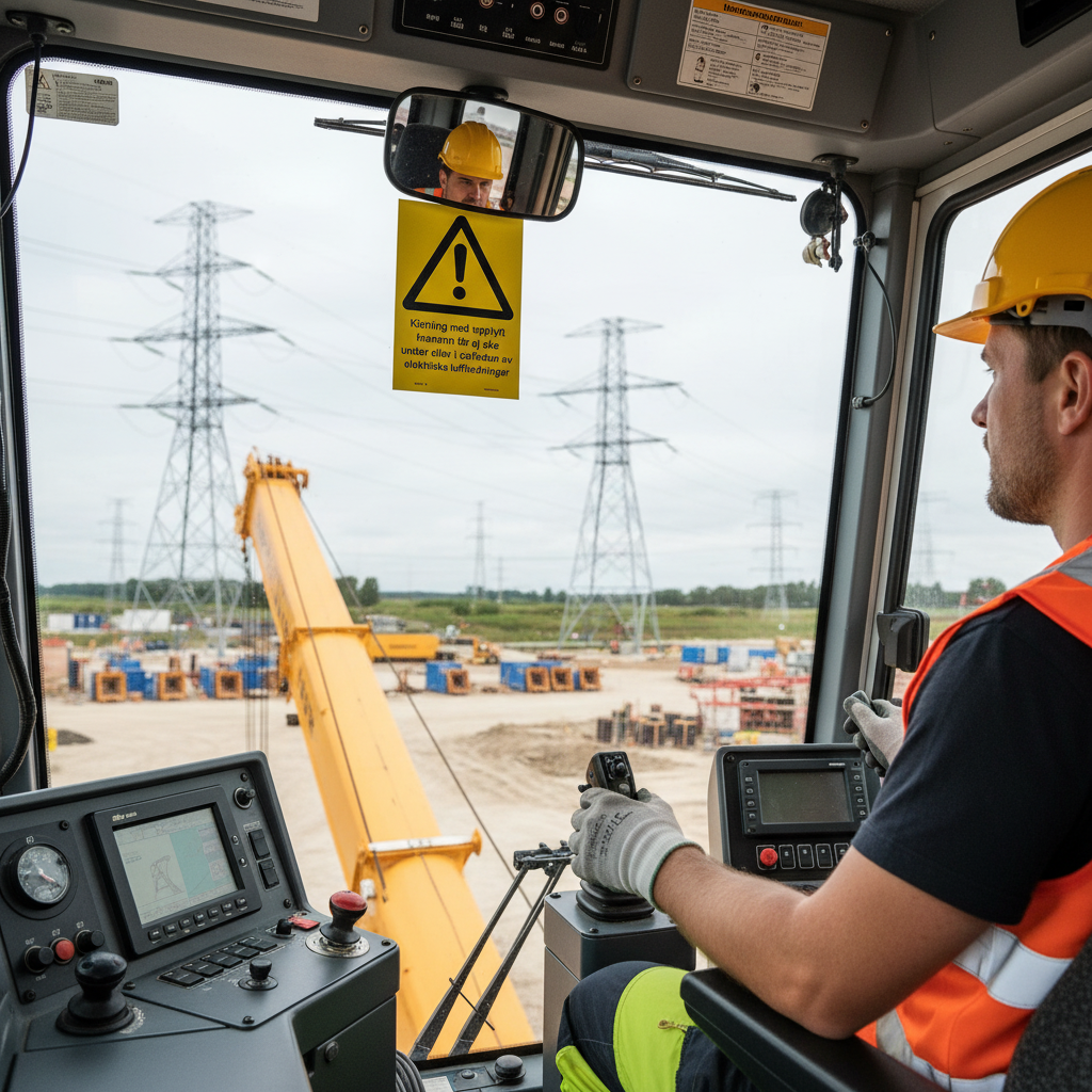 Premium Warning Sign for Crane Operation - Various Materials and Sizes for Clear Safety Messaging