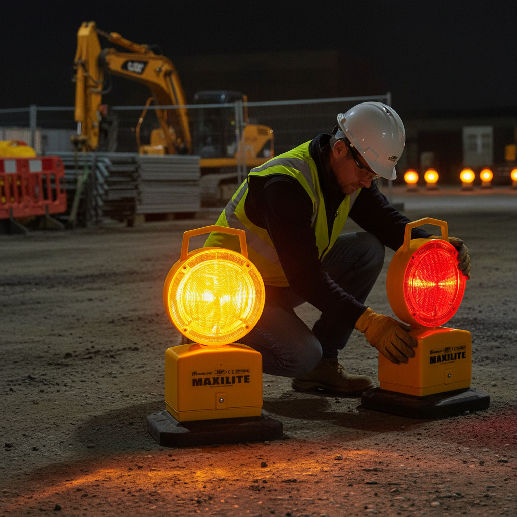 Premium LED Hazard Warning Light with 360° ... | Barriers Co
