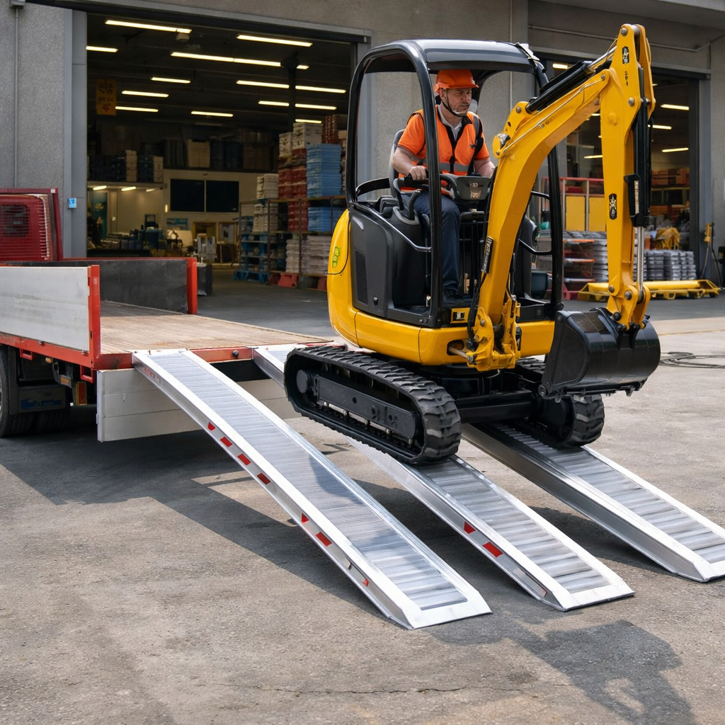 Aluminium Loading Ramps – 5000x400mm – 1070kg Capacity – Car & Plant Use