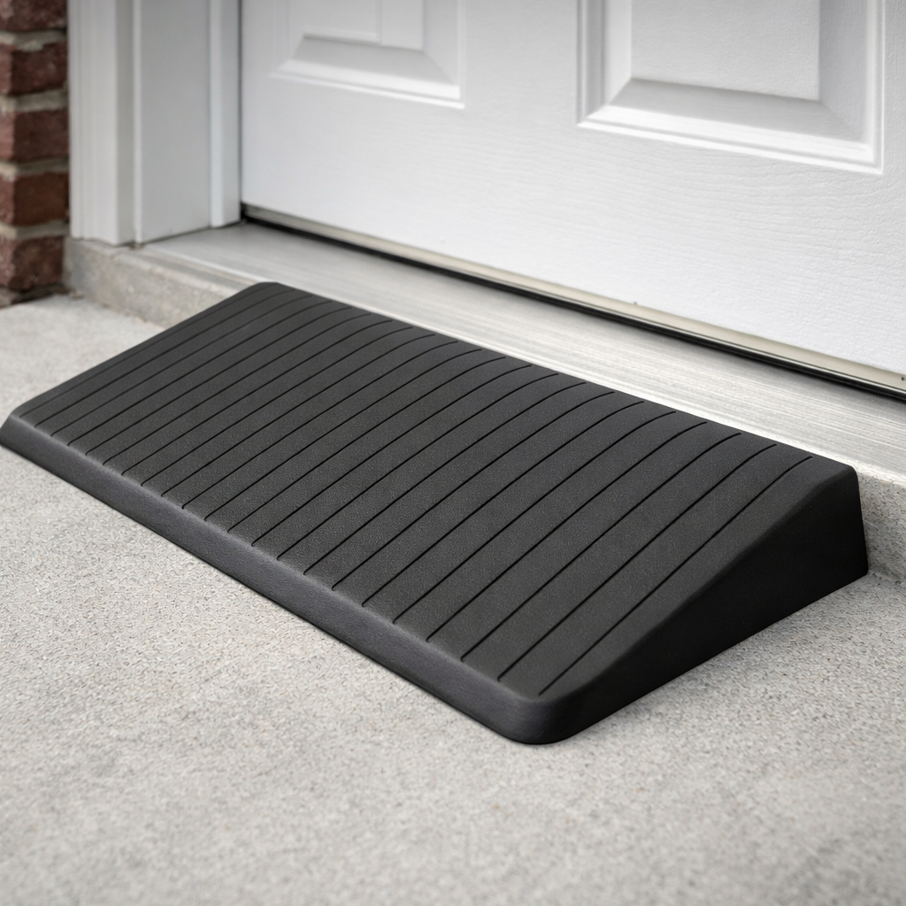 Rubber Threshold Ramps – 25mm to 100mm High – Heavy Duty – Wheelchair & Scooter Access