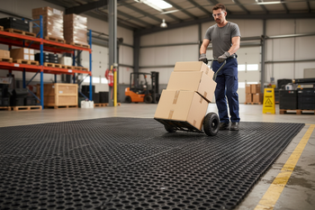 Premium Heavy Duty Interlocking Anti-Slip Rubber Mat for Safe and Comfortable Flooring in Wet and Dry Environments