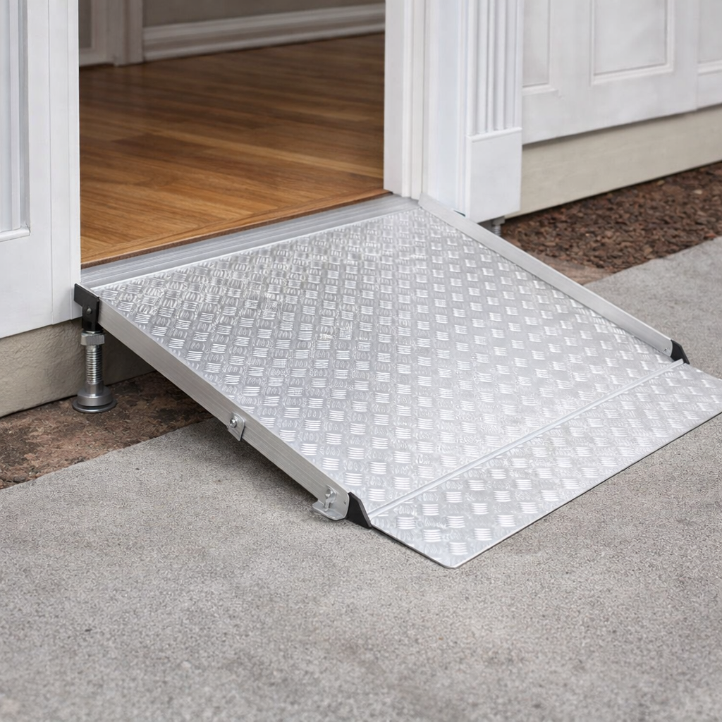 Adjustable Threshold Ramp – 2ft-8ft – Entry Plate Kit – Wheelchair & Scooter Access