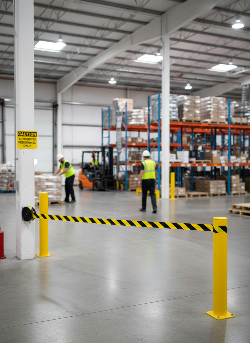 Premium Replacement Belt for Barrier Systems - 28 Meters Long, Durable Weather-Resistant Options in Black/Yellow and Red/White