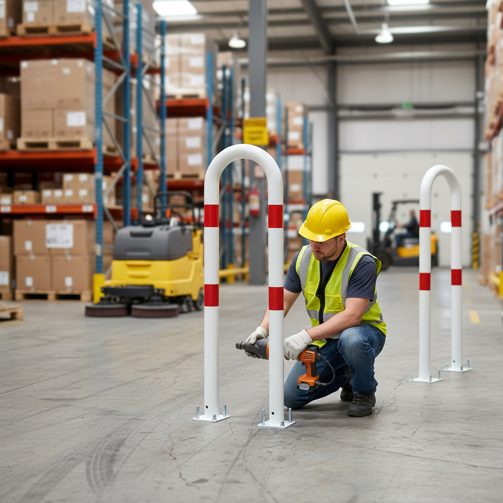 Premium Multipurpose Steel Hoop 76mm Ø for Zebra Crossings and Parking Lots - Durable and Easy to Install