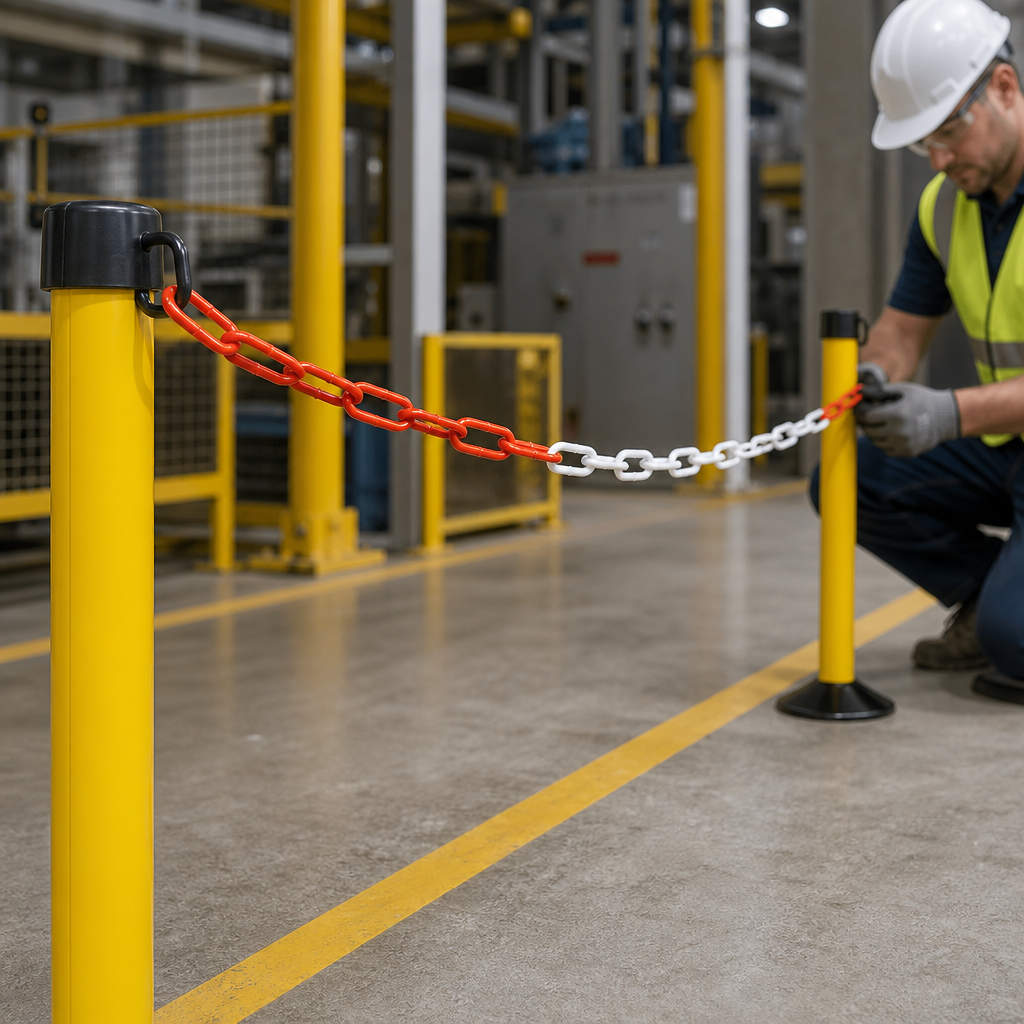 Plastic Coated Galvanised Barrier Chain 6mm for Indoor & Outdoor Use